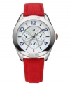 A sport watch flaunting the red, white and blue accents that Tommy Hilfiger is known for.