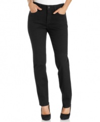 These Not Your Daughter's Jeans offer a slimming petite silhouette in a dressy, black wash that goes with anything. Pair them with heels for night and flats for day!