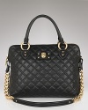 A classic and ultra-luxe quilted leather satchel from Marc Jacobs.