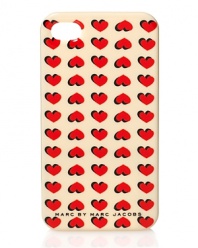 Show your gadget a little love with this heart-splashed iPhone case from MARC BY MARC JACOBS.