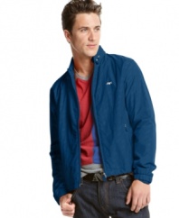 This jacket from Armani Jeans takes your casual look to the next level.