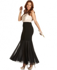 R&M Richards makes getting dressed up for your next occasion a stylish cinch with this striking plus size skirt, featuring a flattering silhouette that flares from thigh to hem. Tuck in a silky blouse and hit the dance floor!