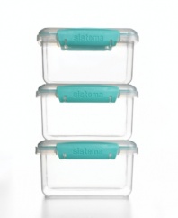Make it last. Featuring seal-tight lids that lock in freshness, these storage containers from Martha Stewart Collection ensure ingredients, snacks and leftover meals stay delicious. Limited lifetime warranty.
