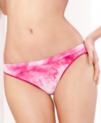 A fun, flexible, and versatile bikini from Barely There that's the ultimate in tye dye comfort. Style #2355