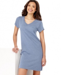 Comfort knows no bounds with this super-soft and easy-to-wear Jockey basic sleepshirt.