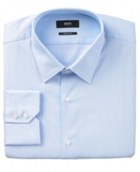 Tonal stripes enliven even the most basic of dress shirts from BOSS by Hugo Boss.