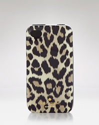 kate spade new york gives your gadget a bit of bite with this iPhone case, crafted of resin and dressed up with a smattering of wild spots.