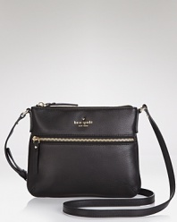 kate spade new york crafts the perfect day-to-night companion with this leather crossbody. Whether you're hitting the town or running errands, it's slim silhouette and easy access pockets are ideal on the go.