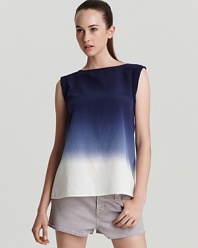 Easy elegance at its best, this MARC BY MARC JACOBS ombre top proves the tee isn't the only weekend option. Elevate denim shorts and skirts with this pullover style and head out for the day in chic.