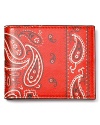 Carry a faux kerchief in your pocket with this cleverly designed bi-fold wallet from Jack Spade.