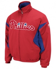 No game-time decisions here. This Philadelphia MLB jacket with Therma Base technology will always be your go-to starter when it's time to cheer on the Phillies.