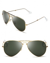 Solid gold style: you cannot go wrong with these iconic Ray-Ban aviators; they're sunglasses for life.