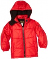 Iextreme Boys 2-7 Toddler Ripstop Puffer Jacket, Red, 2T