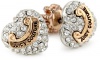 Juicy Couture Spring Icons Collection Pave Heart Rose Gold Stud Earrings