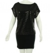 ING Plus Size Dress, Short Sleeve Sequined