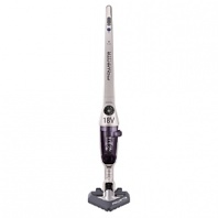 Expertly designed for maximum suction on hard floors, area rugs and carpets, the Delta Force Cordless Bagless Stick Vacuum by Rowenta offers superior performance in a sleek cordless design. It features outstanding bagless cyclonic technology for over 99% dust pickup, plus a 180° swiveling Delta Head™ with motorized brush for powerful edge and corner cleaning.