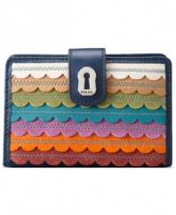 Keep everything you need right at your fingertips with this ultra organized wallet by Fossil. Offered in a variety of eye-catching designs, choosing just one is no easy task!