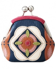 Find the perfect vintage-inspired design that speaks to you. This adorable frame coin purse from Fossil is offered in a variety of fun colors and designs for holding loose change in style.