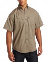 Key Industries Men's Short Sleeve Button Down Wrinkle Resist Canvas Shirt
