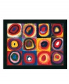 Make your home sing with the brilliant geometric patterns of Farbstudie Quadrate. A visionary abstract artist, Wassily Kandinsky sought inspiration in another art form-music. On canvas with a smooth black frame.