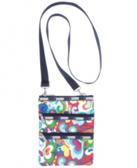 The triple zip pockets on the Kasey crossbody bag from LeSportsac make it perfect for your busiest days.