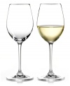 Adhering to the Riedel principle of content commands shape, these Vinum wine glasses are designed to highlight the unique properties of white wine. High-quality crystal makes the set as beautiful as it is functional, perfect for any table and occasion.