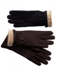 Through rain or shine and sleet or snow. Your hands are safe inside the Ultra Plush lining of these durable gloves by Isotoner.