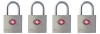 Master Lock 4683Q TSA-Approved Nickel Keyed Alike Luggage/Baggage Lock, 4-Pack, colors may vary