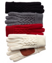 Warm your heart by starting with your hands. Classic Isotoner gloves feature ultra-warm cable knit and soft Thinsulate™ lining.
