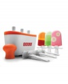 Before your very... ICE! What used to take hours now takes less than 9 minutes and, in an instant, delicious freezer pops made from your favorite ingredients are ready to be devoured. Storing easily in your freezer, this pop maker works in mere minutes and brings endlessly cool possibilities into your kitchen.