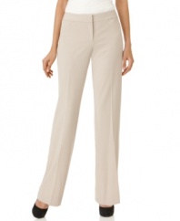 Alfani's Everyday Value straight leg petite pants have the perfect hint of stretch for a flattering fit.