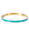 Feel blue with this simple 12-karat gold and enamel bangle from kate spade new york. Worn solo or stacked, it's the piece we want bright now.
