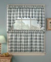 Get your country home in check with the Rowan Plaid valance. A classic pattern in soothing slate or gold tailors the room with effortless charm. Dyed yarns filter light to keep out the summer sun.