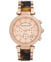 Michael Kors pulls out all the stops with the endless elegance of this shimmering Parker collection watch.