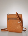 In rich pebbled leather, this compact crossbody from Lauren Ralph Lauren makes a classic case for downsizing. In a just right size, this bag proves less is really more.