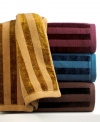 Wrap up in the luxury of Charter Club. Featuring alternating stripes of chenille and terry cloth in rich jewel tones, this Damask Stripe washcloth makes you feel like the king (or queen!) of your castle.