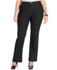 Style&co.'s classic five-pocket plus size jeans feature the perfect touch of stretch for all day comfort.