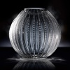 Inez Spherical Vase by William Yeoward. An elegant and magnificent flower vase that is both contemporary and traditional. A wonderful centerpiece for the dining table with beautiful cuts notched into the curved sides. Available in two sizes: 9 and 12.