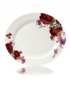 Fresh and romantic, Mikasa's pretty Garden Palette Bouquet oval platter boasts watercolor florals grounded in sleek white porcelain for every day.