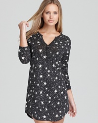 Make a star-struck statement in this printed nightshirt from PJ Salvage.