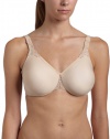 Wacoal Women's Bodysuede Ultra Full Figured Seamless Underwire with Lace Trim, Naturally Nude, 42DD