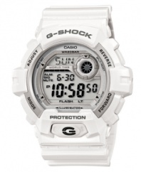 Shock-resistant with a high-intensity backlight, this G-Shock watch sets the standard for durability.