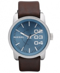 Get lost in the deep blue sea with this stately timepiece by Diesel.