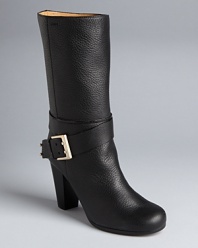 Low shafts, high heels; Chloé brings the look together with silver buckle details that polish the style.