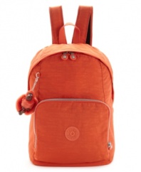Pack it in: The Kipling backpack features a subtly crinkled texture for a relaxed, broken-in look.