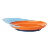 Boon Catch Plate with Spill Catcher, Orange/Blue