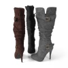 Brinley Co Faux Suede Slouchy Tall Boot