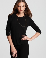 A classic piece for styling or to wear on its own, this Eileen Fisher tee stretches for a comfortable fit and look.