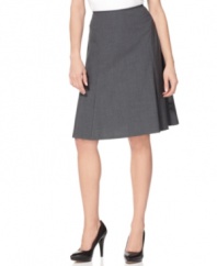 A chic petite suiting basic from Calvin Klein--the A-line skirt, featuring a polished, feminine fit and a super affordable price!