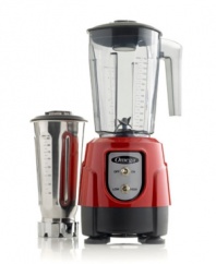 Power and precision packed into an incredibly durable stainless appliance that gets right into the mix of your kitchen. Incredibly versatile, this commercial blender does it all, becoming your extra pair of hands for every recipe. 2-year warranty. Model BL390.